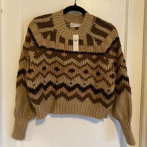 Anthropologie Carson Geometric Sweater - XS